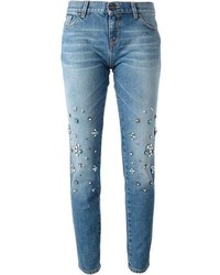 Pinko Crystal Embellished Jeans