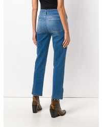 Frame Denim Stud Detail Cropped Jeans