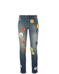 EACH X OTHER Pin Buttons Embellished Jeans