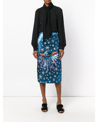 Gucci Embellished Planet Midi Skirt