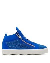 Giuseppe Zanotti High Top Crystal Embellished Sneakers