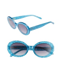 Blue Embellished Sunglasses