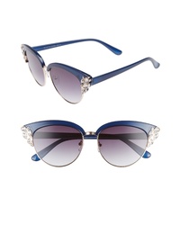 Glance Eyewear 58mm Embellished Cat Eye Sunglasses