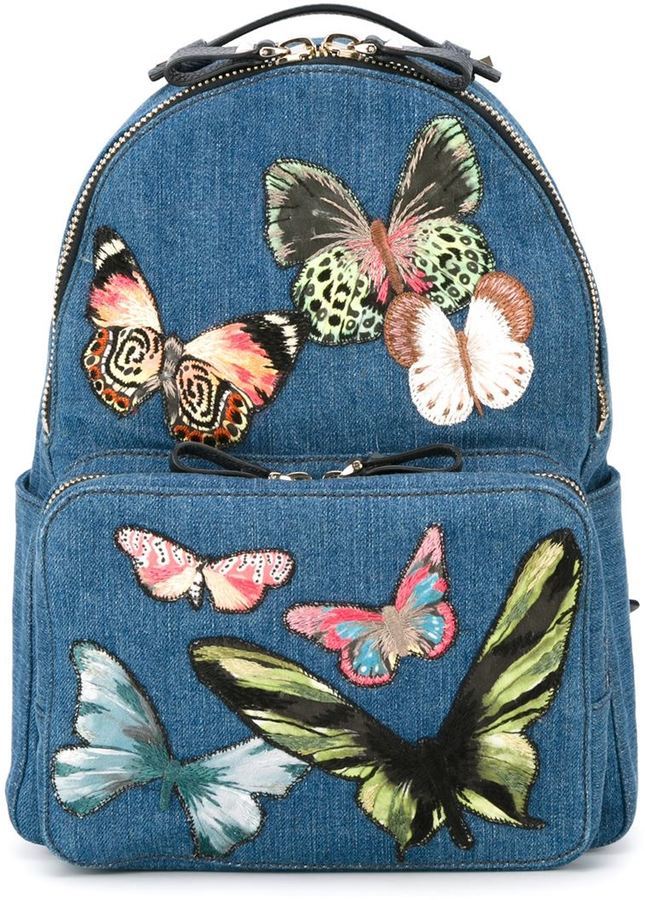 valentino butterfly backpack