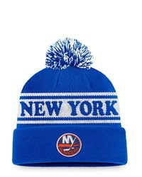 FANATICS Branded Royal New York Islanders Vintage Sport Resort Cuffed Knit Hat With Pom At Nordstrom