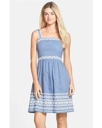 Jessica Simpson Embroidered Chambray Sundress