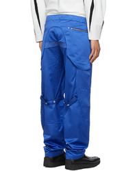 Kiko Kostadinov Blue Embroidered Arcadia Trousers