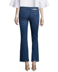 Stella McCartney Skinny Kick Flare Jeans Withfloral Embroidery