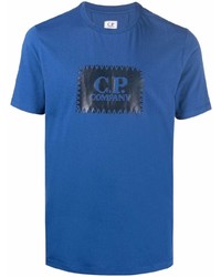 C.P. Company Embroidered Logo Stitching T Shirt