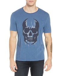 John Varvatos Star USA John Varvatos Faded Skull Applique T Shirt