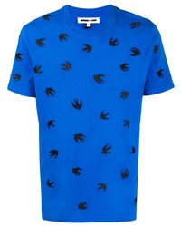 McQ Swallow Swallow Embroidered T Shirt