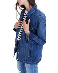 Madewell The Oversized Jean Jacket Embroidered Edition
