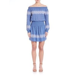 Tory Burch Embroidered Off The Shoulder Dress