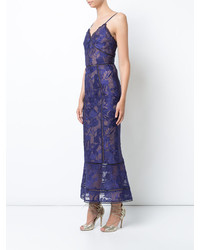 Marchesa Notte Embroidered Dress
