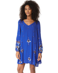 Free People Oxford Embroidered Mini Dress