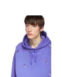 Feng Chen Wang Blue Levis Edition Embroidered Hoodie