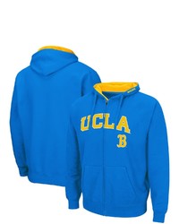 Colosseum Blue Ucla Bruins Arch Logo 30 Full Zip Hoodie