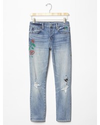 Gap Authentic 1969 Embroidered Best Girlfriend Jeans
