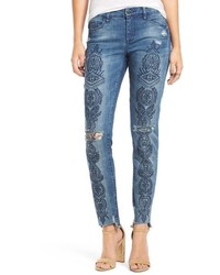 Blank NYC Blanknyc Embroidered Skinny Jeans