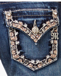Miss Me Dark Wash Embroidered Bootcut Jeans