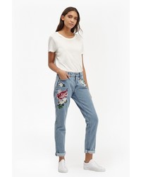 French Connection Dionne Embroidered Boyfit Jeans