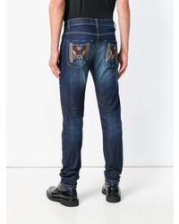 Frankie Morello Distressed Slim Fit Jeans