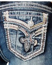 Rock Revival Embroidered Bootcut Jeans Medium Blue Wash