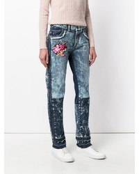 Dolce & Gabbana Embroidered Distressed Jeans