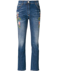 Etro Embroidered Flower Jeans