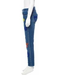Stella McCartney Embroidered Mid Rise Jeans