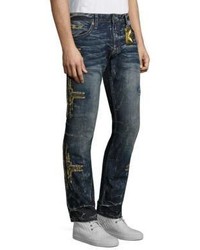 Robin's Jeans Embroidered Straight Fit Jeans
