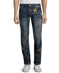 Robin's Jeans Embroidered Straight Fit Jeans