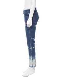 Stella McCartney Embroidered Straight Leg Jeans