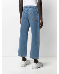 PACCBET Embroidered Wide Leg Jeans