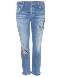 Citizens of Humanity Emerson Slim Boyfriend Embroidered Jeans