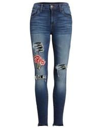 STS Blue Emma Rose Embroidered Step Hem Jeans