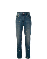 Isabel Marant Etoile Isabel Marant Toile Star Embroidered Straight Leg Jeans
