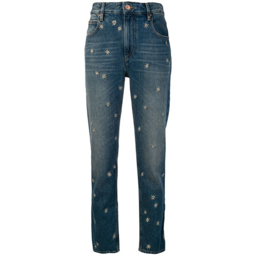 Isabel Marant Etoile Isabel Marant Toile Star Embroidered Straight Leg Jeans,  $536, farfetch.com