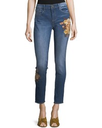 Driftwood Jackie Embroidered Ankle Jeans