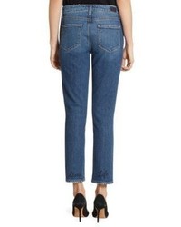 Paige Jacqueline Embroidered Straight Leg Jeans