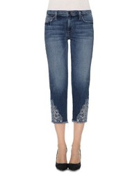 Joe's Jeans Joes Smith Embroidered Applique Crop Jeans