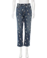 Rebecca Taylor La Vie Embroidered High Rise Jeans W Tags