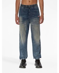 Diesel Logo Embroidered Tappered Jeans
