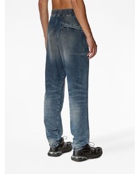 Diesel Logo Embroidered Tappered Jeans