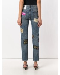 Dolce & Gabbana Patched Slim Jeans