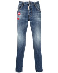 DSQUARED2 Slim Cut Cropped Jeans
