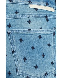 Stella McCartney Star Embroidered Skinny Boyfriend Jeans