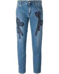 Stella McCartney Embroidered Bow Jeans