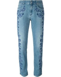 Stella McCartney Embroidered Floral Jeans