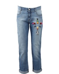 Stella Mccartney Jeans Tomboy Diamond Embroidered Jeans